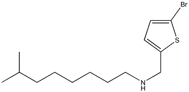 [(5-bromothiophen-2-yl)methyl](7-methyloctyl)amine Struktur