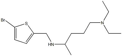 [(5-bromothiophen-2-yl)methyl][5-(diethylamino)pentan-2-yl]amine Struktur