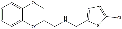 [(5-chlorothiophen-2-yl)methyl](2,3-dihydro-1,4-benzodioxin-2-ylmethyl)amine Struktur