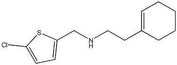 [(5-chlorothiophen-2-yl)methyl][2-(cyclohex-1-en-1-yl)ethyl]amine Struktur