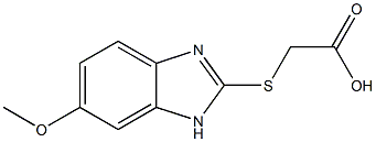 [(6-methoxy-1H-benzimidazol-2-yl)thio]acetic acid Struktur