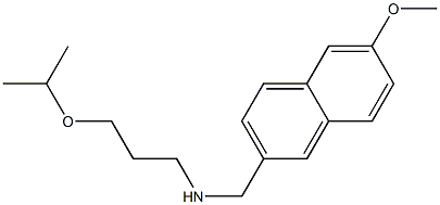 [(6-methoxynaphthalen-2-yl)methyl][3-(propan-2-yloxy)propyl]amine Struktur