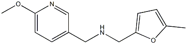 [(6-methoxypyridin-3-yl)methyl][(5-methylfuran-2-yl)methyl]amine Struktur