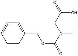 [[(benzyloxy)carbonyl](methyl)amino]acetic acid Struktur