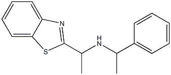 [1-(1,3-benzothiazol-2-yl)ethyl](1-phenylethyl)amine Struktur