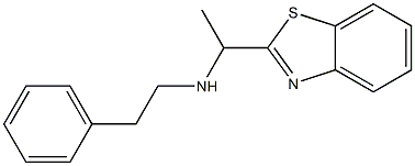 [1-(1,3-benzothiazol-2-yl)ethyl](2-phenylethyl)amine Struktur