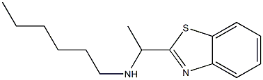 [1-(1,3-benzothiazol-2-yl)ethyl](hexyl)amine Struktur