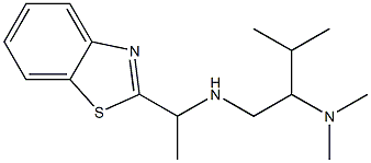 [1-(1,3-benzothiazol-2-yl)ethyl][2-(dimethylamino)-3-methylbutyl]amine Struktur