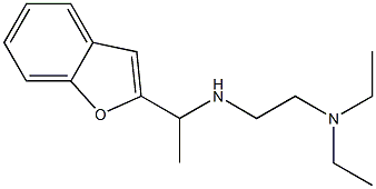 [1-(1-benzofuran-2-yl)ethyl][2-(diethylamino)ethyl]amine Struktur