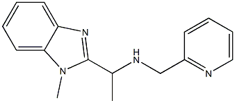 [1-(1-methyl-1H-1,3-benzodiazol-2-yl)ethyl](pyridin-2-ylmethyl)amine Struktur