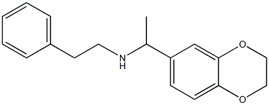 [1-(2,3-dihydro-1,4-benzodioxin-6-yl)ethyl](2-phenylethyl)amine Struktur