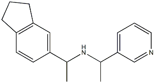 [1-(2,3-dihydro-1H-inden-5-yl)ethyl][1-(pyridin-3-yl)ethyl]amine Struktur