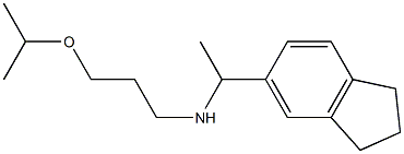 [1-(2,3-dihydro-1H-inden-5-yl)ethyl][3-(propan-2-yloxy)propyl]amine Struktur