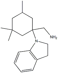 [1-(2,3-dihydro-1H-indol-1-yl)-3,3,5-trimethylcyclohexyl]methanamine Struktur