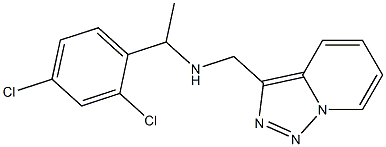 [1-(2,4-dichlorophenyl)ethyl]({[1,2,4]triazolo[3,4-a]pyridin-3-ylmethyl})amine Struktur