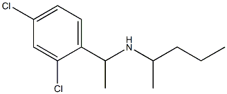 [1-(2,4-dichlorophenyl)ethyl](pentan-2-yl)amine Struktur