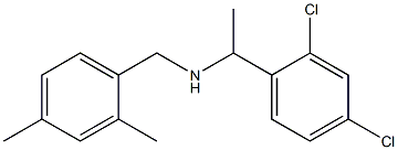 [1-(2,4-dichlorophenyl)ethyl][(2,4-dimethylphenyl)methyl]amine Struktur