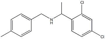 [1-(2,4-dichlorophenyl)ethyl][(4-methylphenyl)methyl]amine Struktur