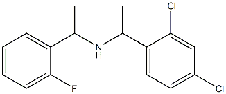 [1-(2,4-dichlorophenyl)ethyl][1-(2-fluorophenyl)ethyl]amine Struktur