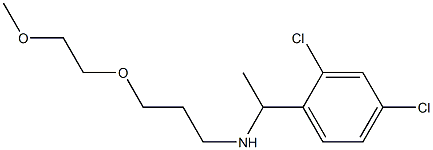 [1-(2,4-dichlorophenyl)ethyl][3-(2-methoxyethoxy)propyl]amine Struktur