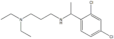 [1-(2,4-dichlorophenyl)ethyl][3-(diethylamino)propyl]amine Struktur