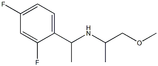 [1-(2,4-difluorophenyl)ethyl](1-methoxypropan-2-yl)amine Struktur