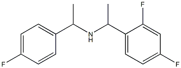 [1-(2,4-difluorophenyl)ethyl][1-(4-fluorophenyl)ethyl]amine Struktur