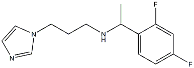 [1-(2,4-difluorophenyl)ethyl][3-(1H-imidazol-1-yl)propyl]amine Struktur