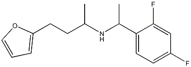 [1-(2,4-difluorophenyl)ethyl][4-(furan-2-yl)butan-2-yl]amine Struktur