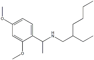 [1-(2,4-dimethoxyphenyl)ethyl](2-ethylhexyl)amine Struktur