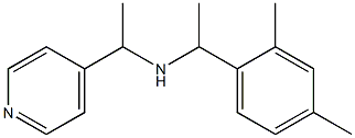 [1-(2,4-dimethylphenyl)ethyl][1-(pyridin-4-yl)ethyl]amine Struktur