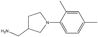 [1-(2,4-dimethylphenyl)pyrrolidin-3-yl]methylamine Struktur