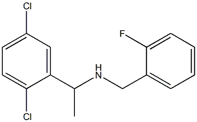 [1-(2,5-dichlorophenyl)ethyl][(2-fluorophenyl)methyl]amine Struktur