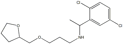 [1-(2,5-dichlorophenyl)ethyl][3-(oxolan-2-ylmethoxy)propyl]amine Struktur