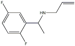 [1-(2,5-difluorophenyl)ethyl](prop-2-en-1-yl)amine Struktur