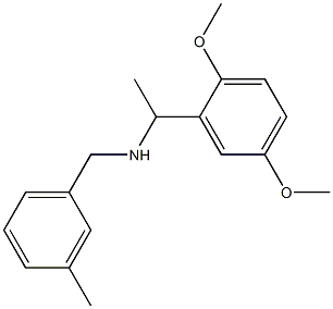 [1-(2,5-dimethoxyphenyl)ethyl][(3-methylphenyl)methyl]amine Struktur