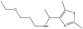 [1-(2,5-dimethyl-1,3-thiazol-4-yl)ethyl](3-ethoxypropyl)amine Struktur