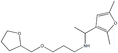 [1-(2,5-dimethylfuran-3-yl)ethyl][3-(oxolan-2-ylmethoxy)propyl]amine Struktur