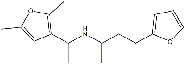 [1-(2,5-dimethylfuran-3-yl)ethyl][4-(furan-2-yl)butan-2-yl]amine Struktur