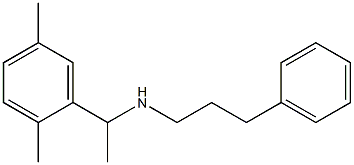 [1-(2,5-dimethylphenyl)ethyl](3-phenylpropyl)amine Struktur