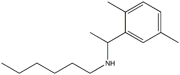 [1-(2,5-dimethylphenyl)ethyl](hexyl)amine Struktur