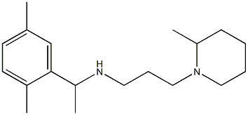 [1-(2,5-dimethylphenyl)ethyl][3-(2-methylpiperidin-1-yl)propyl]amine Struktur