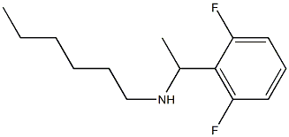 [1-(2,6-difluorophenyl)ethyl](hexyl)amine Struktur