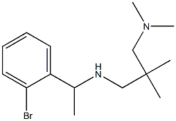 [1-(2-bromophenyl)ethyl]({2-[(dimethylamino)methyl]-2-methylpropyl})amine Struktur