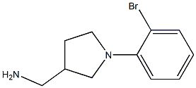 [1-(2-bromophenyl)pyrrolidin-3-yl]methylamine Struktur