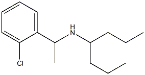 [1-(2-chlorophenyl)ethyl](heptan-4-yl)amine Struktur