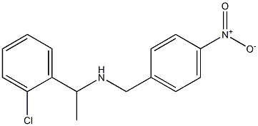 [1-(2-chlorophenyl)ethyl][(4-nitrophenyl)methyl]amine Struktur