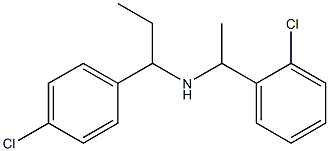 [1-(2-chlorophenyl)ethyl][1-(4-chlorophenyl)propyl]amine Struktur