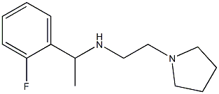 [1-(2-fluorophenyl)ethyl][2-(pyrrolidin-1-yl)ethyl]amine Struktur