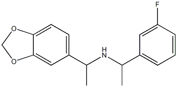 [1-(2H-1,3-benzodioxol-5-yl)ethyl][1-(3-fluorophenyl)ethyl]amine Struktur